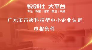 廣元市市級科技型中小企業認定申報條件獎補政策