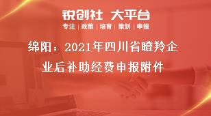 綿陽：2021年四川省瞪羚企業(yè)后補(bǔ)助經(jīng)費(fèi)申報(bào)附件獎(jiǎng)補(bǔ)政策