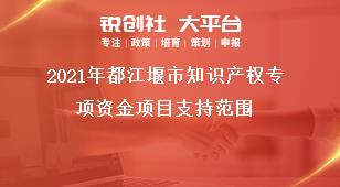 2021年都江堰市知識產(chǎn)權專項資金項目支持范圍獎補政策