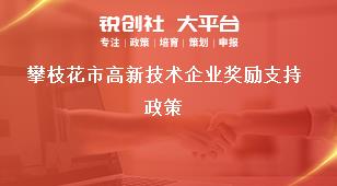 攀枝花市高新技術企業獎勵支持政策獎補政策