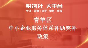 青羊區中小企業服務體系補助相關配套獎補政策