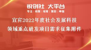 宜賓2022年度社會發展科技領域重點研發項目需求征集附件獎補政策